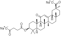 甘珀酸钠结构式_7421-40-1结构式