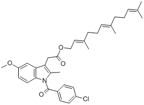 吲哚美辛钠结构式_74252-25-8结构式