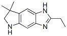 (9CI)-2-乙基-1,5,6,7-四氢-7,7-二甲基-吡咯并[2,3-f]苯并咪唑结构式_744165-60-4结构式