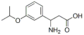 3-氨基-3-(3-异丙氧基苯基)丙酸结构式_745775-31-9结构式