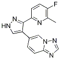 6-(3-(5-氟-6-甲基吡啶-2-基)-1H-吡唑-4-基)-[1,2,4]噻唑并[1,5-a]吡啶结构式_746667-44-7结构式