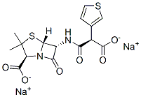 替卡西林钠结构式_74682-62-5结构式