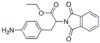L-3-(4-氨基苯基)-2-邻苯二甲酰亚氨基丙酸乙酯结构式_74743-23-0结构式