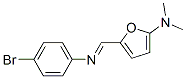  5-[[(4-溴苯基)亚氨基]甲基]-N,N-二甲基-2-呋喃胺结构式_748070-46-4结构式