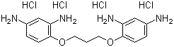 1,3-双(2,4-二氨基苯氧基)丙烷四盐酸盐结构式_74918-21-1结构式