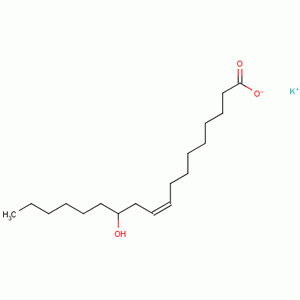 蓖麻油酸单钾结构式_7492-30-0结构式