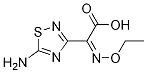 (Z)-2-(5-氨基-1,2,4-噻二唑-3-基)-2-乙氧基亚氨基乙酸结构式_75028-24-9结构式