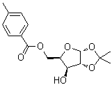 5-O-对甲苯甲酰基-1,2-O-异亚丙基-ALPHA-D-呋喃木糖结构式_75096-60-5结构式