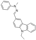 9-乙基-3-(N-甲基-N-苯腙)咔唑结构式_75232-44-9结构式