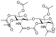 N,N’-二乙酰基-3,6,3’,4’,6’-戊-O-乙酰基-1-氯壳二糖苷结构式_7531-49-9结构式