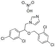 (±)-硝酸咪康唑结构式_75319-48-1结构式