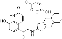 马来酸茚达特罗结构式_753498-25-8结构式