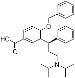 3-[(1R)-3-[bis(1-methylethyl)amino]-1-phenylpropyl]-4-(phenylmethoxy)benzoic acid Structure,754159-68-7Structure