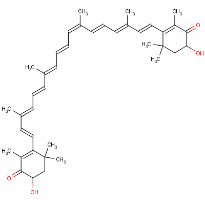 虾青素结构式_7542-45-2结构式