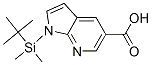 1-[(1,1-二甲基乙基)二甲基甲硅烷基]-1H-吡咯并[2,3-b]吡啶-5-羧酸结构式_754214-41-0结构式