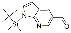 1-[(1,1-二甲基乙基)二甲基甲硅烷基]-1H-吡咯并[2,3-b]吡啶-5-甲醛结构式_754214-46-5结构式