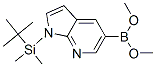 [1-[(1,1-二甲基乙基)二甲基甲硅烷基]-1H-吡咯并[2,3-b]吡啶基]-硼酸二甲酯结构式_754214-61-4结构式