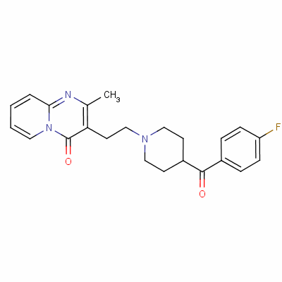 3-[2-[4-(4-氟苯甲酰基)-1-哌啶基]-乙基]-2-甲基-4H-吡啶并[1,2-a]嘧啶-4-酮结构式_75444-65-4结构式