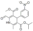 4-(3-硝基苯基)-2-甲醛基-6-甲基-1,4-二氢吡啶-3,5-二羧酸 5-异丙酯-3-甲酯结构式_75530-60-8结构式