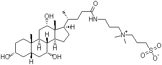 3-[3-(胆酰胺丙基)二甲氨基]丙磺酸内盐结构式_75621-03-3结构式