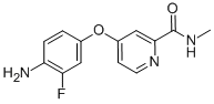 4-(4-氨基-3-氟苯氧基)吡啶-2-羧酸甲胺结构式_757251-39-1结构式