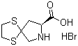 1,4-二硫-7-氮杂螺[4,4]壬烷-8-羧酸氢溴酸盐结构式_75776-79-3结构式