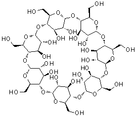 β-环糊精结构式_7585-39-9结构式