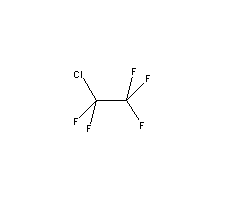五氟氯乙烷结构式_76-15-3结构式