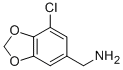 7-Chloro-1,3-benzodioxole-5-methanamine Structure,760936-21-8Structure