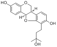 (6AR-顺式)-6A,11A-二氢-10-(3-羟基-3-甲基丁基)-6H-苯并呋喃并[3,2-C][1]苯并吡喃-3,9-二醇结构式_76122-57-1结构式