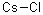 氯化铯结构式_7647-17-8结构式