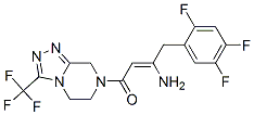 (2Z)-4-氧代-4-[3-(三氟甲基)-5,6-二氢-[1,2,4]三唑并[4,3-a]吡嗪-7(8H)-基]-1-(2,4,5-三氟苯基)丁-2-烯-2-胺结构式_767340-03-4结构式