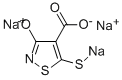 4-羧基-5-巯基-3-羟基-异噻唑三钠结构式_76857-14-2结构式