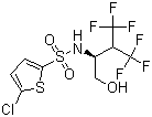 (S)-5-氯-N-(4,4,4-三氟-1-羟基-3-(三氟甲基)-2-丁基)噻吩-2-磺酰胺结构式_769169-27-9结构式