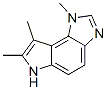 (9CI)-1,6-二氢-1,7,8-三甲基-吡咯并[3,2-e]苯并咪唑结构式_76920-73-5结构式