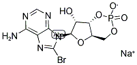 8-溴腺苷-3,5-环单磷酸钠结构式_76939-46-3结构式