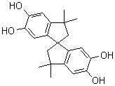 5,5’,6,6’-Tetrahydroxy-3,3,3’,3’-tetramethyl-1,1’-spirobiindan Structure,77-08-7Structure