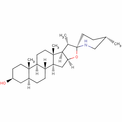 番茄碱结构式_77-59-8结构式