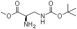 L-3-N-Boc-2,3-二氨基丙酸甲酯结构式_77087-60-6结构式