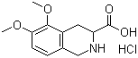 5,6-二甲氧基-1,2,3,4-四氢-3-异喹啉甲酸盐酸盐结构式_77141-34-5结构式