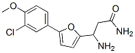 3-氨基-3-[5-(3-氯-4-甲氧基苯基)-2-呋喃]-丙酸酰胺结构式_771522-93-1结构式