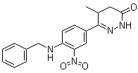 6-(4-苄基氨基-3-硝基苯基)-5-甲基-2,3,4,5-四氢哒嗪-3-酮结构式_77469-62-6结构式