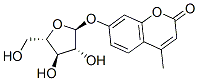 4-甲基伞形酮-a-L-呋喃阿拉伯糖苷结构式_77471-44-4结构式