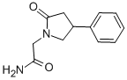 4-苯基-2-吡咯烷酮-1-乙酰胺结构式_77472-70-9结构式