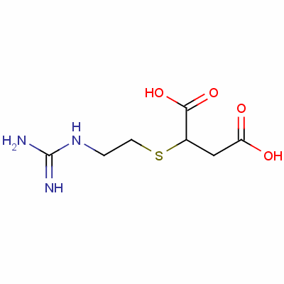 2-胍基乙基巯基琥珀酸结构式_77482-44-1结构式