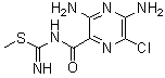 1-[(3,5-二氨基-6-氯吡嗪-2-基)羰基]-2-甲基异硫脲结构式_775530-61-5结构式