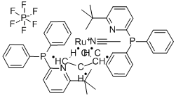 乙酰腈双[2-二苯基膦-6-叔丁基吡啶]环戊二烯钌(II)六氟磷酸盐结构式_776230-17-2结构式