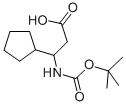 3-Tert-butoxycarbonylamino-3-cyclopentyl-propionic acid Structure,776330-74-6Structure