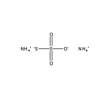 硫代硫酸铵结构式_7783-18-8结构式