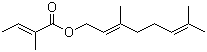 惕各酸香叶酯结构式_7785-33-3结构式